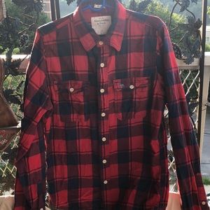 Men’s Abercrombie & Fitch ‘Muscle’ Flannel Large